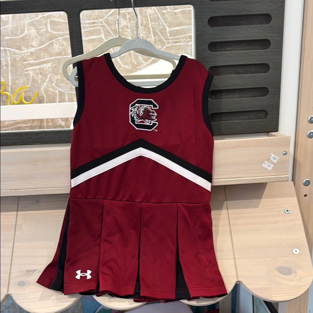 Toddler under Armour Garnet and Black Cheerleading Dress 3T